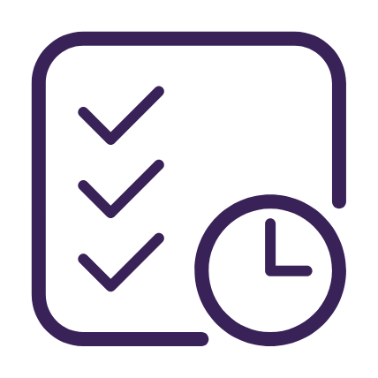 Icon Zeit-Liste